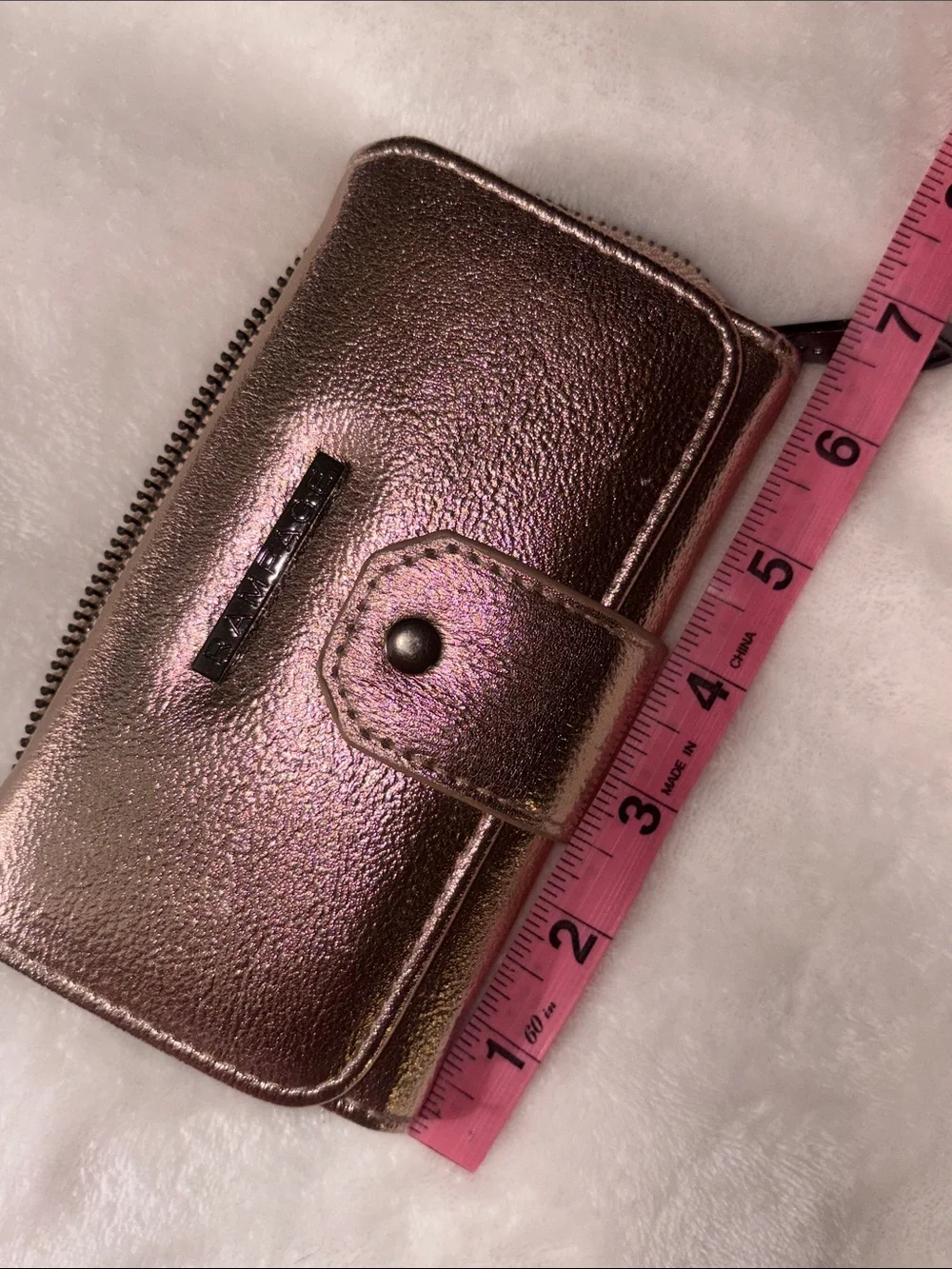 Rampage Metallic Rose Gold Card Wallet Phone Case with Snap